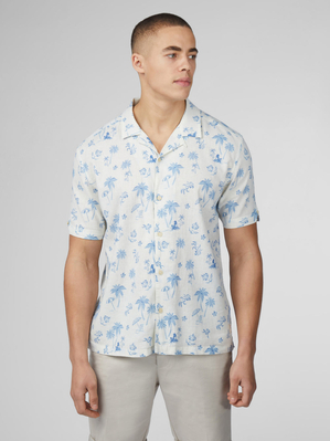 Chemises Ben Sherman Signature Resort Blanche | DRH-85361298